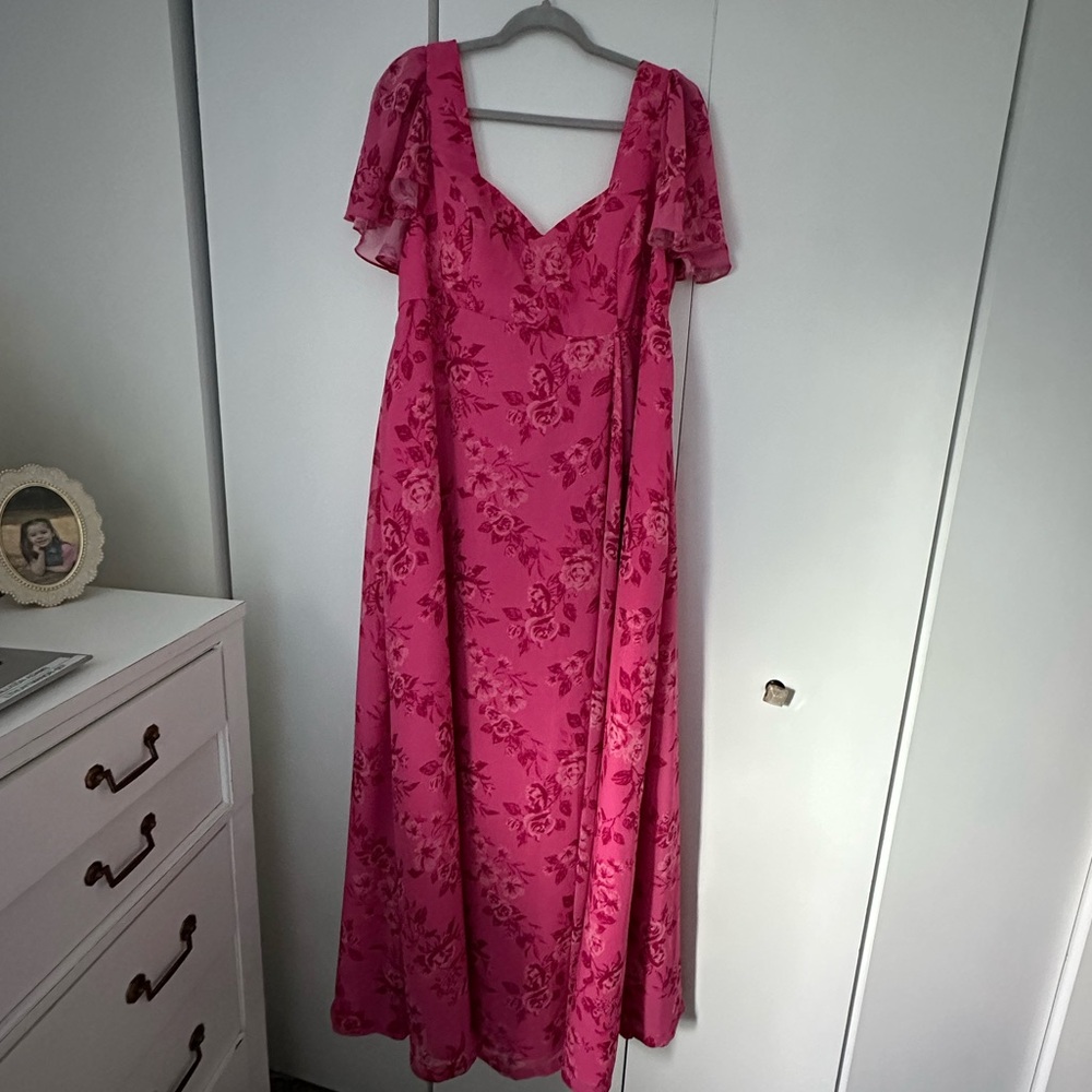 Revelry Madison Pink Floral Dress